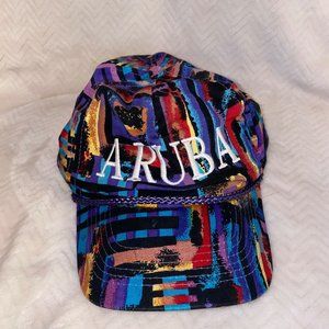 Vintage Men’s 80’s/90’s SnapBack Baseball Cap Hat Abstract Neon Vibrant Colors